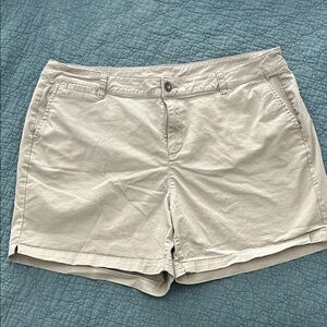 Lane Bryant Women's Tan Shorts Size 18
